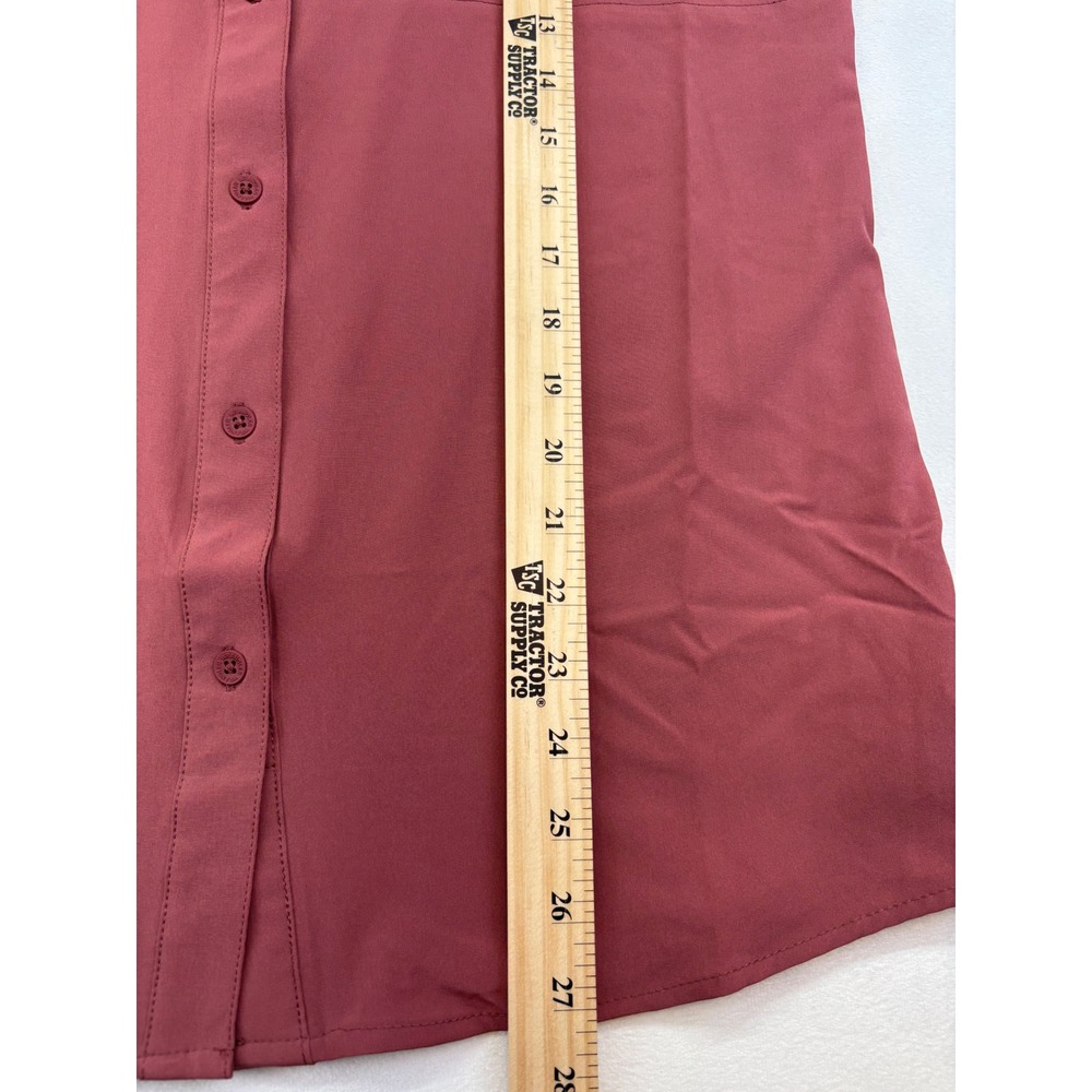 Wrangler ATG X All Terrain Gear Shirt Women's Medium‎ Button Western Mauve New - Picture 11 of 12
